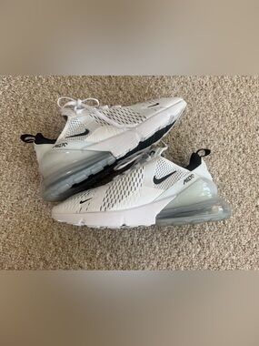 Men’s Nike Air Max 270 Triple White Ah8050-100 Mens Size 11.5